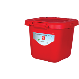 Solmetex 5 Gallon Biohazard Container