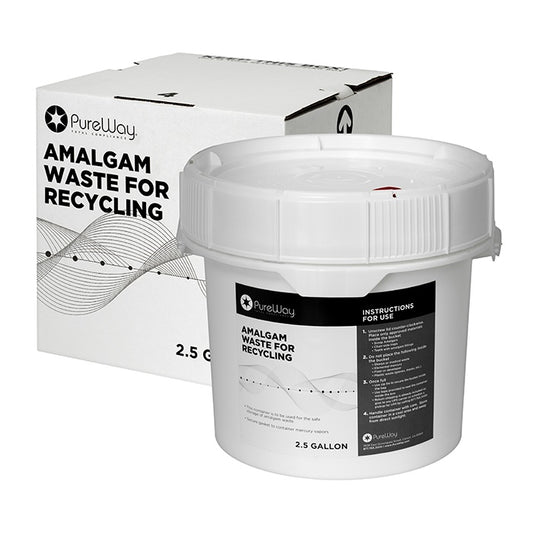 PureWay Amalgam Waste Bucket Container 2.5 gallon