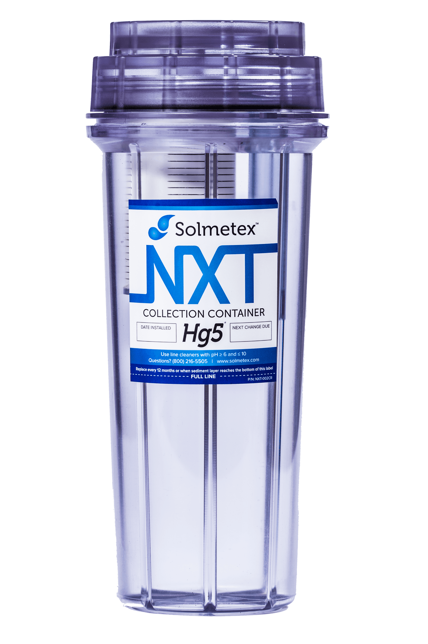 Solmetex NXT Hg5 Replacement Collection Container with Recycle Kit