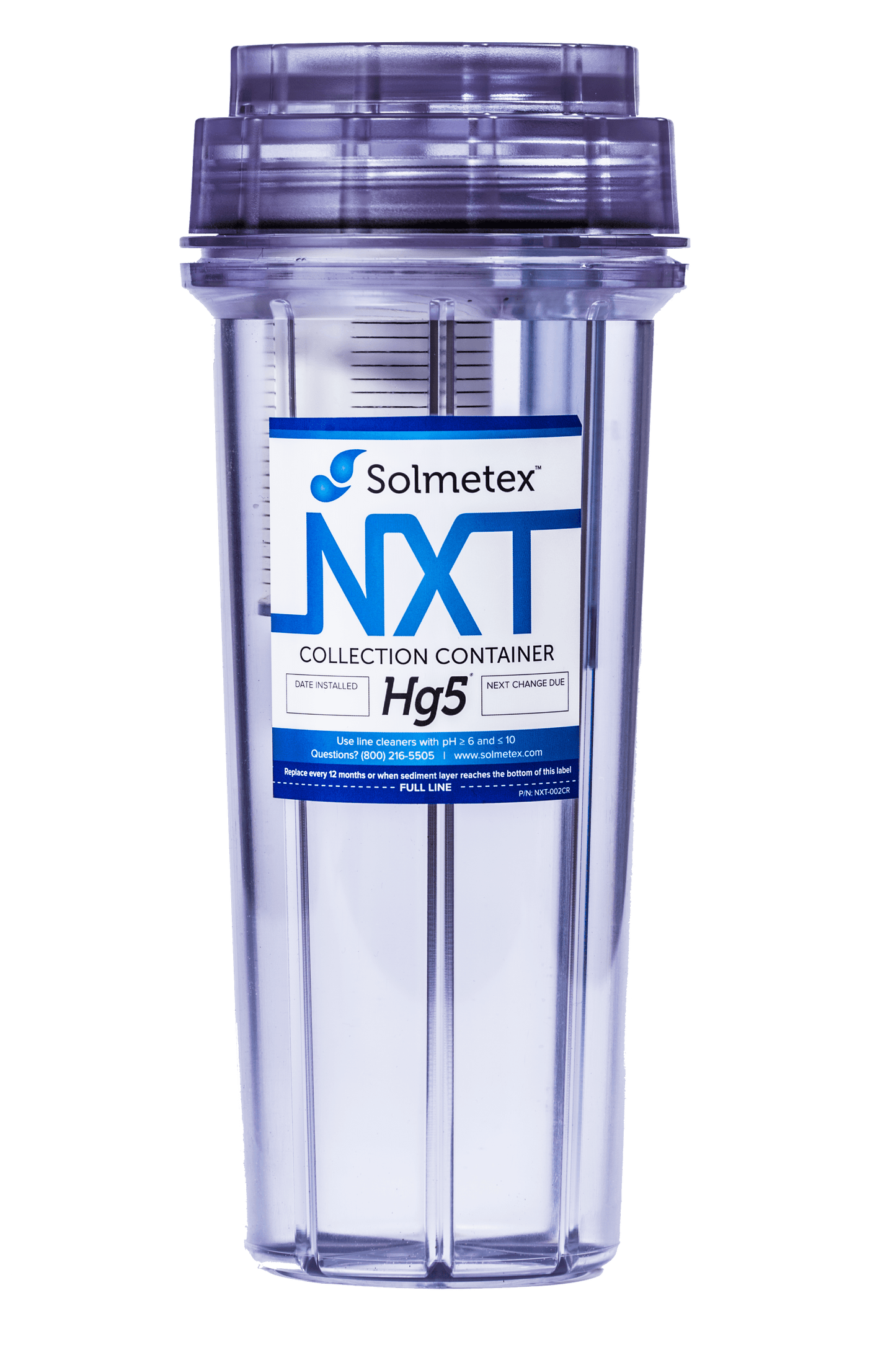 Solmetex NXT Hg5 Collection Container with Recycle Kit