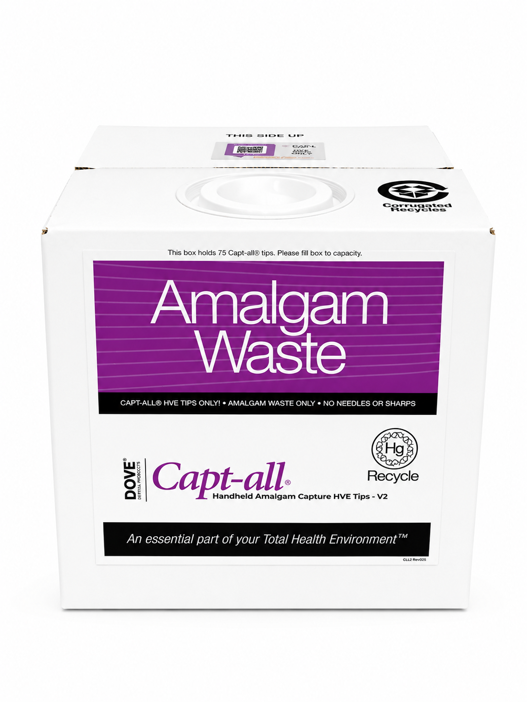 Capt-all Handheld Dental Amalgam Separator HVE Tip 25 Count with Recycling