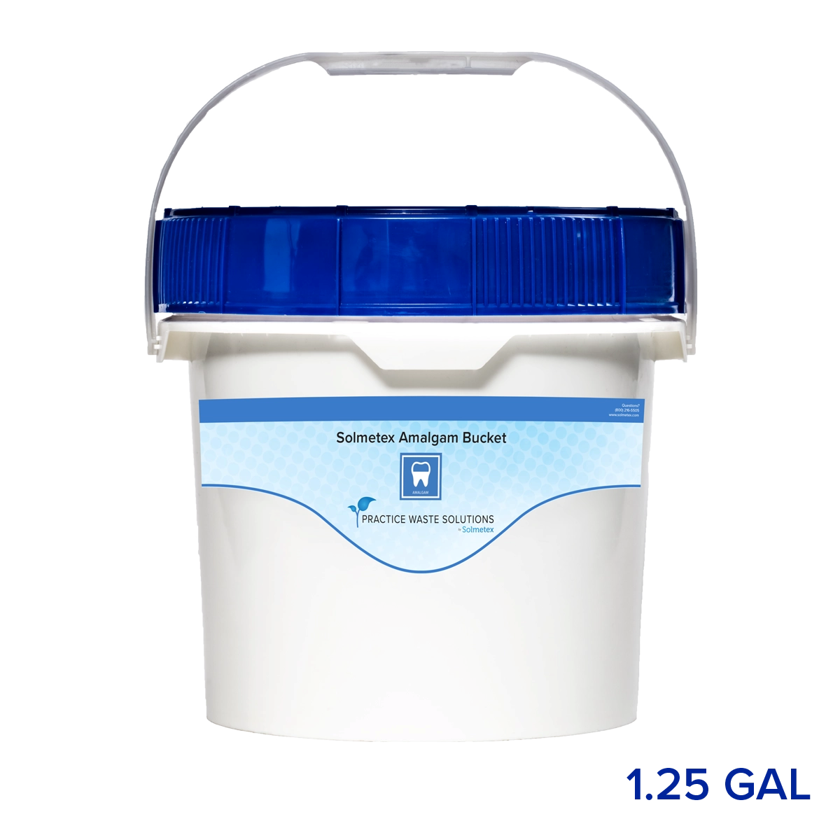 Solmetex 1.25 Gallon Amalgam Waste Bucket