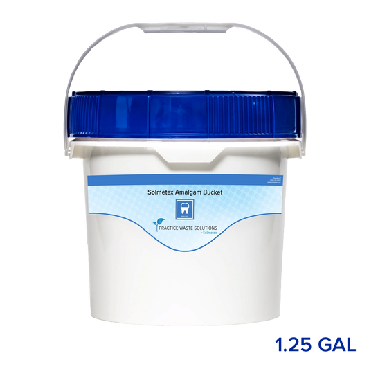 Solmetex 1.25 Gallon Amalgam Waste Bucket