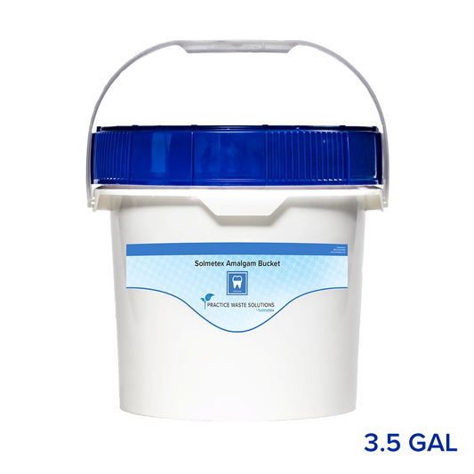 Solmetex 3.5 Gallon Amalgam Waste Bucket