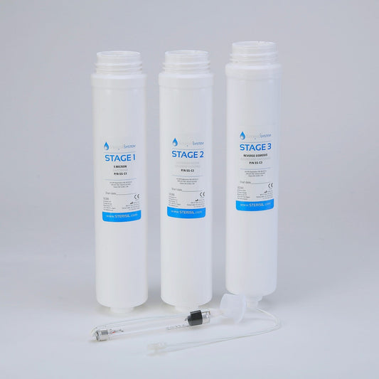 Sterisil System G4 Cartridge Replacement Kits Stages 1 2 & 3 + UV Bulb