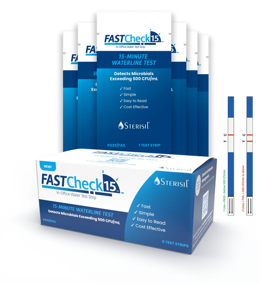 FASTCheck15 In-Office Waterline Test Strip by Sterisil