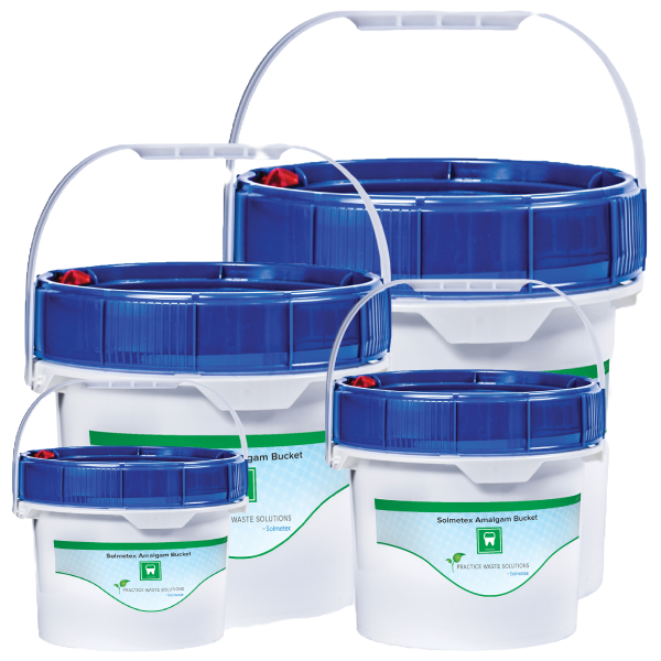 Solmetex 1.25 Gallon Amalgam Waste Bucket