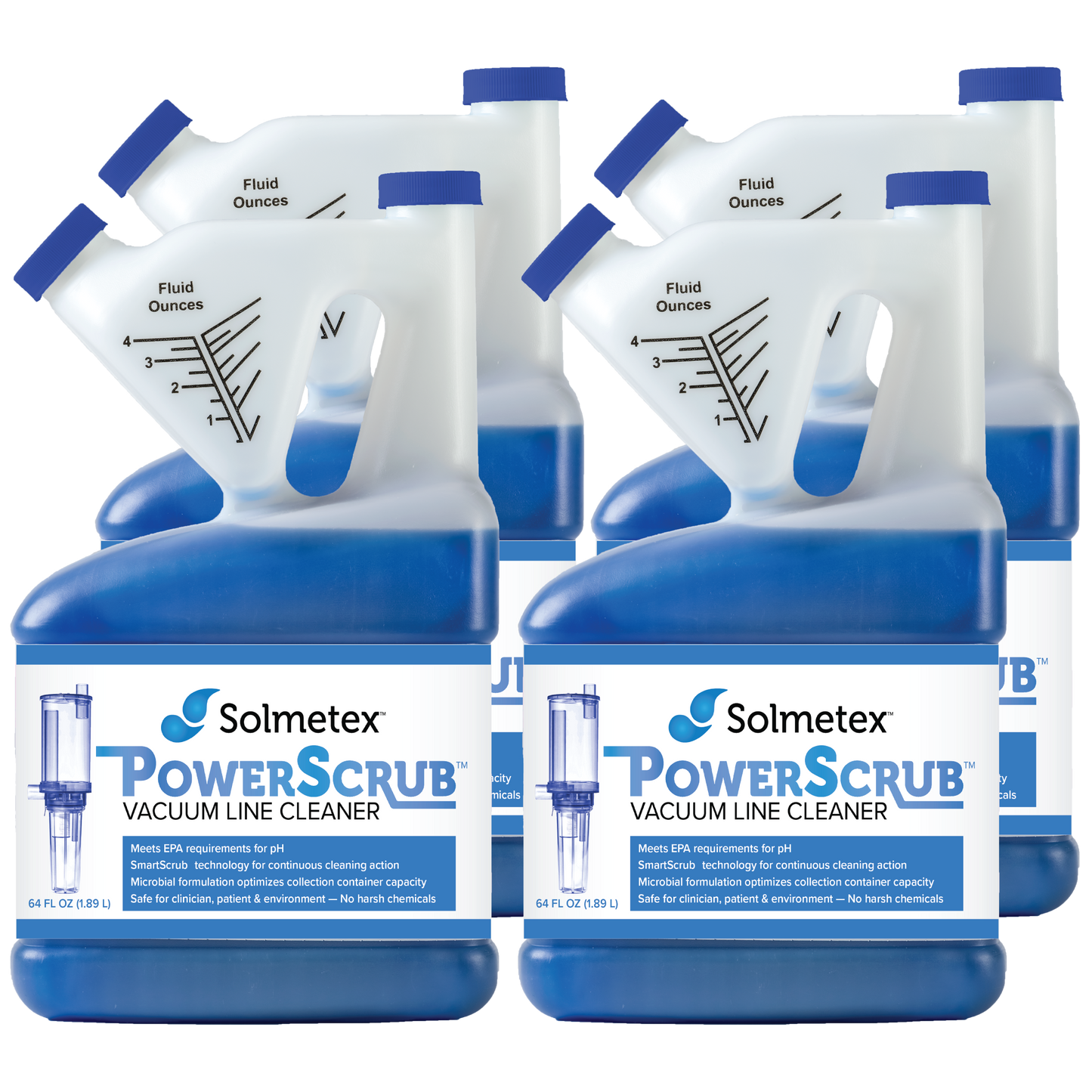 Solmetex PowerScrub Vacuum Line Cleaner Case Kit