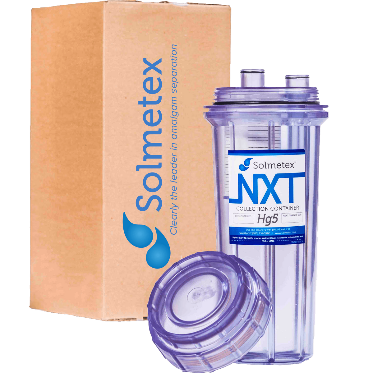 Solmetex NXT Hg5 Collection Container with Recycle Kit