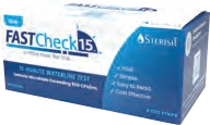 Free FASTCheck15 test-strip box